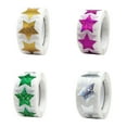 thumbnail image 6 of huanledash 1 Roll Star Sealing Stickers Flash Gradient Color Self-Adhesive Glitter School Classroom Kids Reward Decals Party Favors, 6 of 8