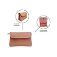 thumbnail image 4 of Red Stone Beauty Double Zip Foldover Makeup Bag Cosmetic Bag, Travel Pouch, Blush, 1 Count, 4 of 5