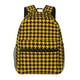 thumbnail image 1 of Fotbe Retro Yellow and Black Houndstooth Mochila Casual con Estampado para Escuela, Viajes y Actividades al Aire Libre - Duradera, Ligera y Cómoda, 1 of 5