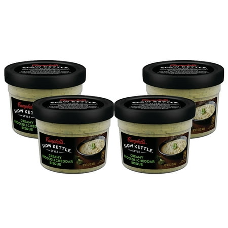 (3 Pack) Campbell's Slow Kettle Style Creamy Broccoli Cheddar Bisque, 15.5 oz.