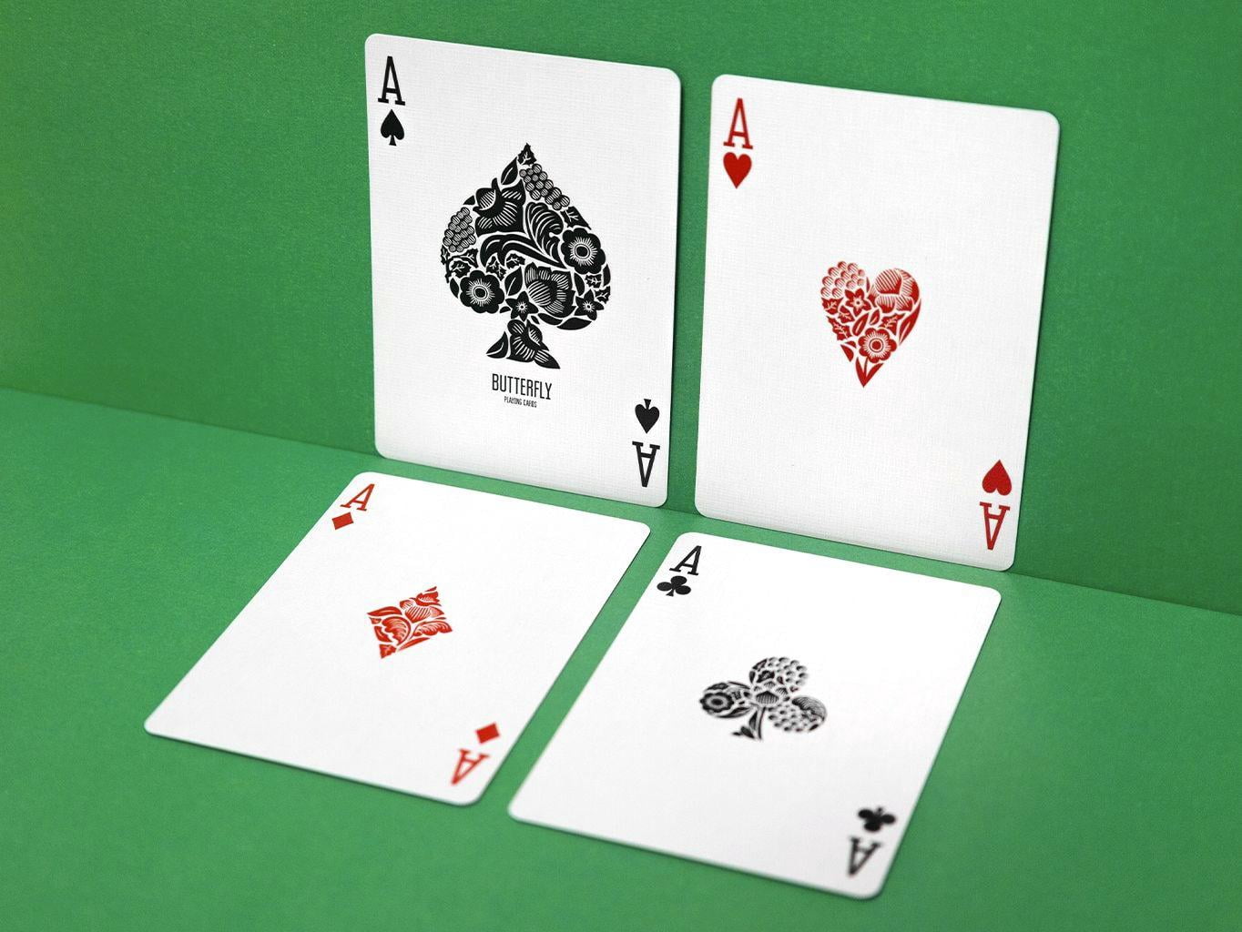 Butterfly Playing Cards Workers (Green Kickstarter Exclusive) Playing Cards