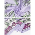 thumbnail image 4 of INSPIRE CHIC Women Floral Printed Square Scarves 35" Large Silk Feeling Satin Scarves Head Wrap Bandanas 90x90cm Purple, 4 of 6