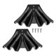 thumbnail image 1 of 2Pcs Rain Gutter Disperser Basement Water Diverter Gutter Downspout Extensions Rainwater Disperser Tool Enduring brown, 1 of 4