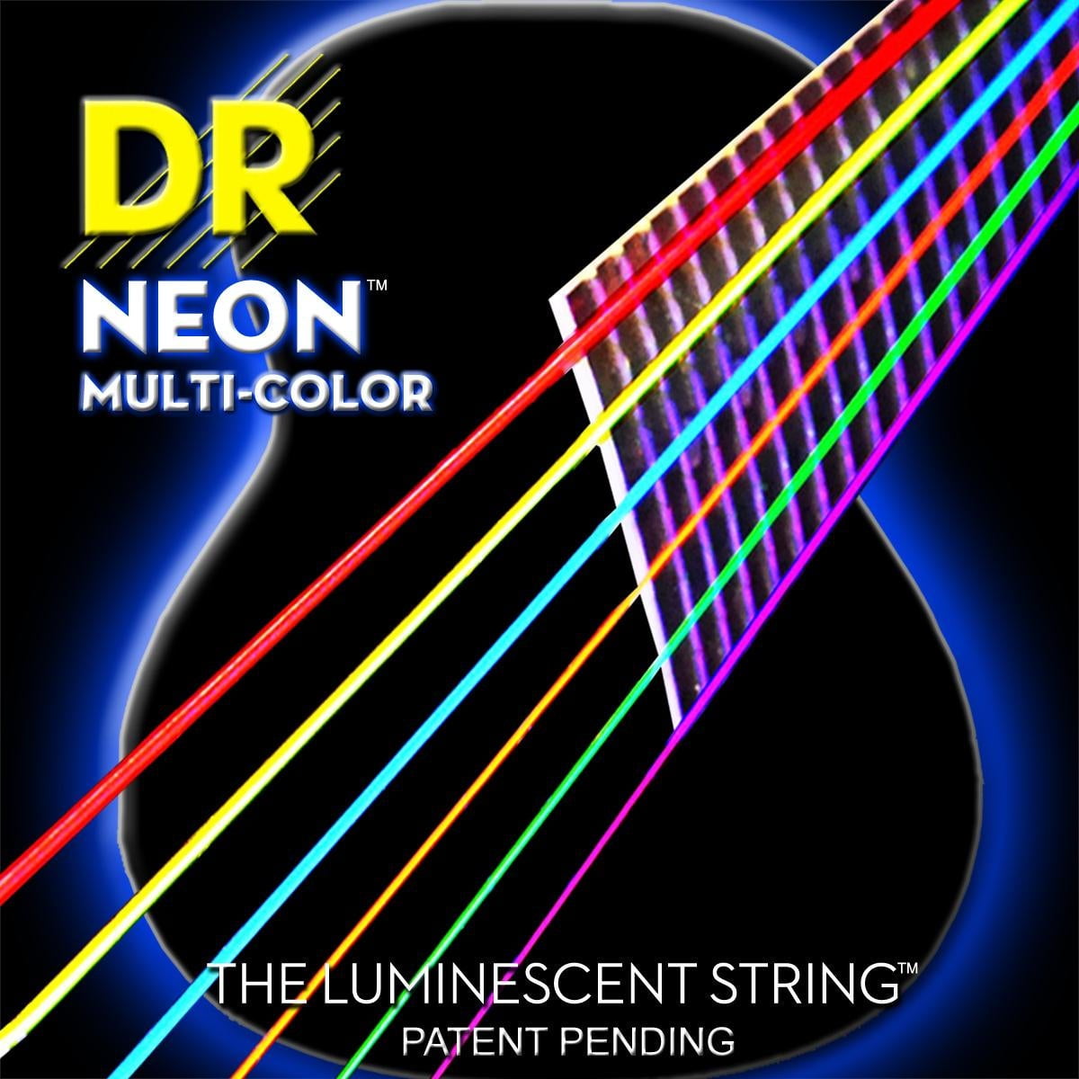 NEON HiDef MultiColor Acoustic Guitar String Set (1150)
