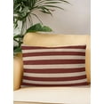 thumbnail image 2 of Outdoor Pillows Waterproof, Oatmeal Tan Striped Bedding Throw Pillows with Insert for Couch Sofa Bed, Farmhouse Country Minimalist Stripes 12x20 Inch Pillowcases Decorative Patio Pillow Set of 1, 2 of 7