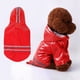 thumbnail image 3 of Chubasquero de para mascotas libre con capucha chaquetas impermeables PU para proteger reflectante ropa de invierno para perros ropa de para proteger rojo S Colco Impermeable, 3 of 7