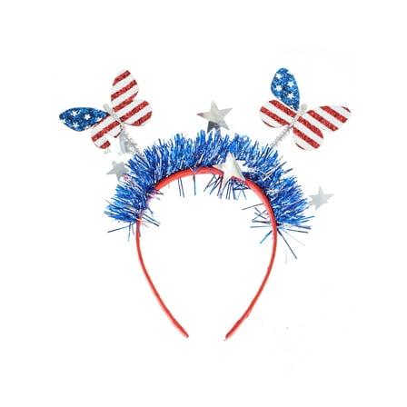 Way to Celebrate Americana Butterfly Tinsel Headband
