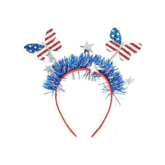 Way to Celebrate Americana Butterfly Tinsel Headband