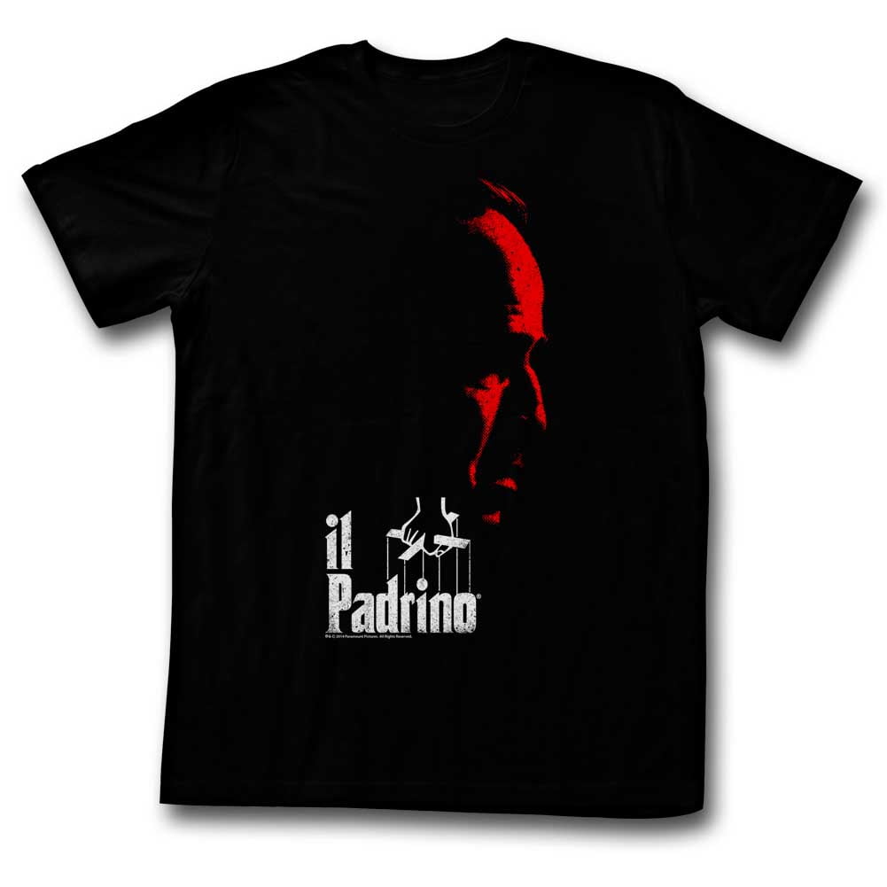 Godfather Red And White Black Adult T-Shirt
