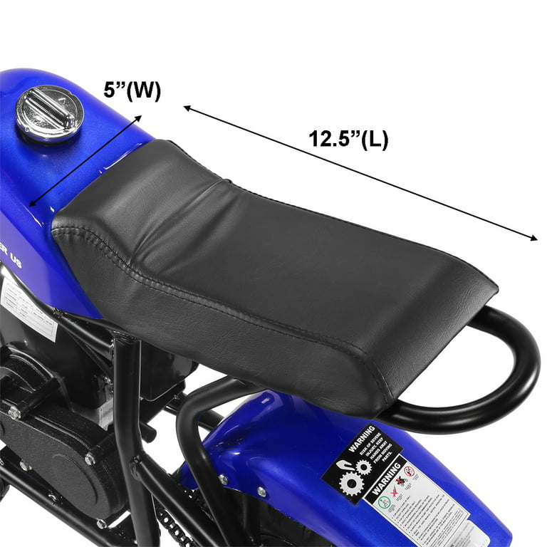 XtremepowerUS 40CC Trail Off-Road Dirt Bike 4-Stroke Gas-Powered Motorcycle  Pocket Bike Ride-On Kids Mini Bike, Blue 
