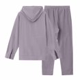 thumbnail image 5 of DHFJKG Mens 2 Piece Sweatsuit Hoodie Lightweight Long Sleeve Solid Color Pullover Loose Fit Pants Casual Wear Versatile Outfit, 5 of 9
