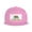 Pink, variant on Flat Bill Snapback Hats for Men Women California Gay Pride Flag Hip Hop Style Plain Baseball Cap Black