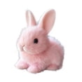 thumbnail image 2 of Juguete de juguete electrónico de conejo eléctrico juguete electrónico alimentación animada zanahoria juguete suave peluche para niños niños niños y Rosa, 2 of 10