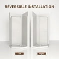thumbnail image 6 of Frameless Neo-Angle Shower Enclosure, 35.56" D x 35.56"  x 72" H, 1/4" Tempered Glass, Pivot Door, Matte White , Reversible Installation, 6 of 7