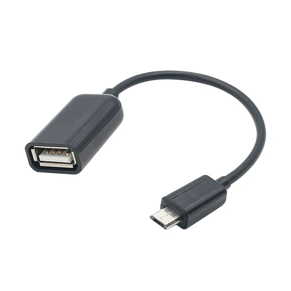 YOPTOP Micro USB 2.0 OTG Cable On The Go Adapter Male Micro USB to Female USB for  Phones Tablets (Black)