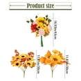 thumbnail image 3 of Harliver Fall Flowers Artificial Sunflower Roses Pumpkins For Autumn Decor Fall Arrangements Stems For Home Fall Wedding Bouquet Table Centerpieces Thanksgiving outdoor christmas garland, 3 of 7