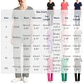thumbnail image 3 of Ynynloco Scrubs Set for Women Medical Uniform–Stretch Loose V-Neck Top & Straight Leg Pants with Multiple Pockets for Nurse Workwear, 3 of 5