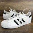 thumbnail image 1 of Adi-das Shoes Superstar Men Size 12 US C77124 White Black Leather Athletic, 1 of 6