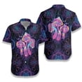 thumbnail image 2 of Camisa hawaiana con estampado 3D de hongos mágicos para hombre, blusa con patrón psicodélico de arcoíris, camisas hawaianas de manga corta con solapa suelta de verano, 2 of 4