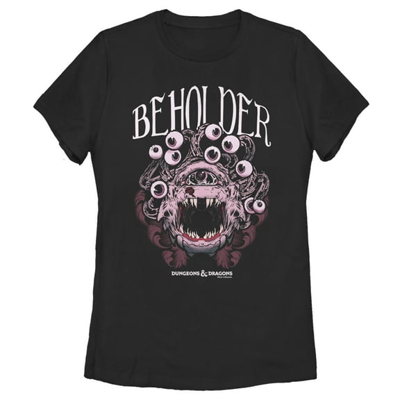 Women's Dungeons & Dragons Beholder Monster Portrait Graphic Tee Black 2X Large