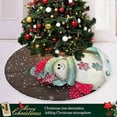 thumbnail image 6 of FMSHPON Cute SnowmanVintage Lantern Xmas Christmas Tree Skirt Stand Mat for Holiday Party Decoration Indoor Outdoor 36 inches, 6 of 6