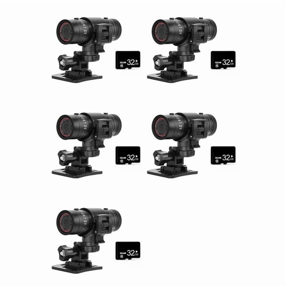 5X F9 Mini Cámara Deportiva 1080P 200W Montar Al Aire Libre Casco de Motocicleta Cámara Deportiva DV Video Cámara Impermeable para Bicicleta