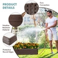 thumbnail image 5 of GVN Raised Garden Bed Set for Vegetable and Flower-Brown, Outdoor Wooden Elevated Raised Garden Bed for Patio or Yard Gardening, 5 of 5
