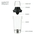 thumbnail image 4 of Host All in One Cocktail Shaker Set, 5 in 1 Bar Tool, Drink Shaker, 18 oz, 4 of 7