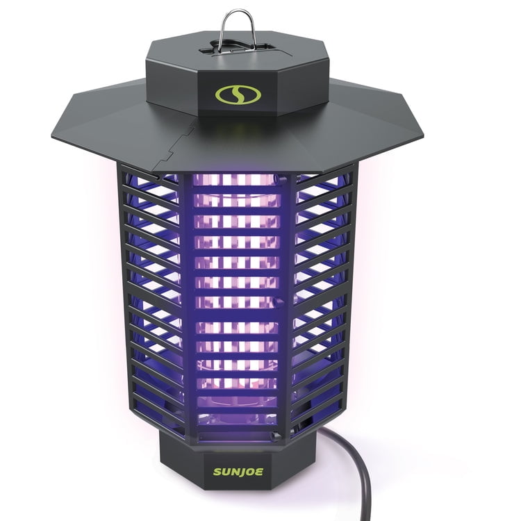 Open Box Sun Joe SJ-BZ18W | 18-Watt UV Indoor/Outdoor Bug Zapper | 1600 sq ft Coverage | Whisper Quiet Operation | For Mosquitos, Flies, Gnats, Moths, and More