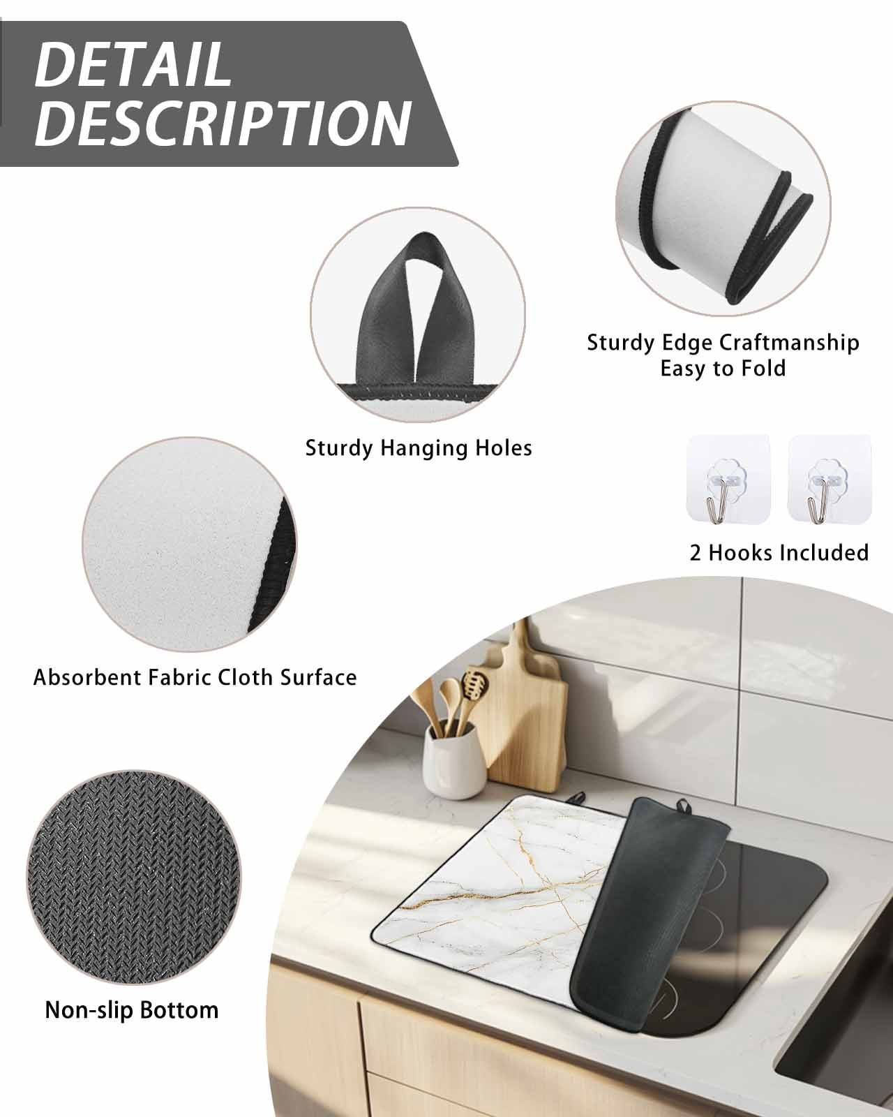 Stove Top Covers for Electric Stove, Marble Glass Stovetop Cover Protector, Grey Golden Crack Minimalistic Abstract Induction Cooktop Protector Oven Mat for Kitchen Countertop 24"x21"
