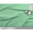 thumbnail image 1 of Soimoi Green Poly Georgette Fabric Anchor Hook & Small Country Flag Print Fabric by the Yard 52 Inch Wide, 1 of 1