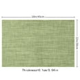 thumbnail image 3 of Heat Resistant Vinyl Placemats Set of 4 | Non-Slip PVC Weave Table Mats | Washable & Durable 17.71" x 11.81" Green Place Mats for Indoor & Outdoor Dining, 3 of 6