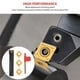 thumbnail image 5 of Juego De Insertos De Torno Cnc De 5 Piezas Con Vástago Y Destornillador Forma De Rombo Inserto De Acero De Carburo Juego De Cuchillas De Corte Inserto Dorado Fresa Para Torno Turing Yuarrent TO004045-00, 5 of 7
