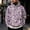 Purple, variant on KLHDSF Men's Vintage Leopard Print Hooded Sweatshirt with Single Pocket Drawstring Hood Ribbed Cuffs Hem Fall Winter Street Athletic Top for Men Blue L