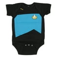thumbnail image 1 of Star Trek The Next Generation Starfleet Uniform Baby Snapsuit (6-12M, Blue), 1 of 1