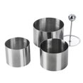 thumbnail image 2 of Paokuoon Cold Dish Cold Dish Plating Stainless Steel Dish Round with Push Board for Hotels, 2 of 7