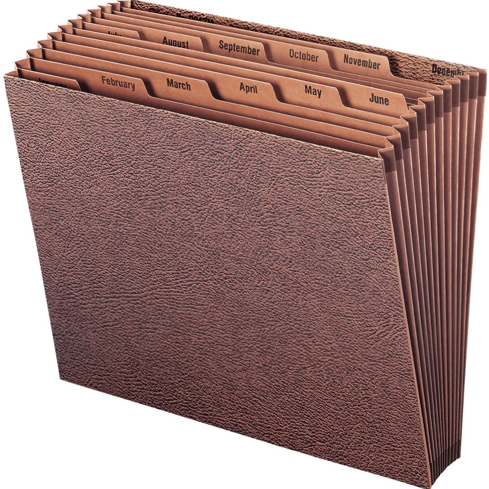 Smead TUFF® Expanding Monthly 12 Pockets Files No Flap Letter (70488