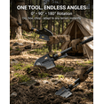 thumbnail image 2 of SUNPOW Manganese Steel Folding Digging Shovel, Heavy-Duty Collapsible Spade with Pickaxe for Camping, Gardening & Car Emergency, 2 of 6