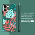 thumbnail image 3 of Case For OPPO RENO 8 7 9 6 7SE 5 4 4SE 4 3 4G 5G PRO PLUS Colour Simple Liquid Silicone Case Plants Leaf Art, 3 of 5