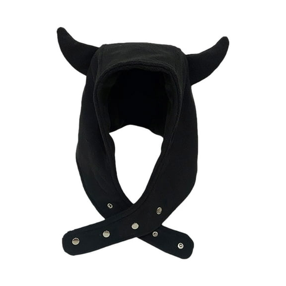 JZROCKER Sweat Wicking Horn Hat with Button for Running and Riding Hat Hood