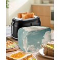 thumbnail image 5 of Fsddascl Blue Grey Cloudy Sky Small Toaster Cover 2 Slice, Kitchen Appliance Covers, Rustic Clouds Scenery Toaster Oven Cover with Loop, Bread Machine Cover Polyester Dust Cover Protection, 5 of 5