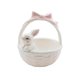 thumbnail image 3 of Canasta de Pascua de conejo de cerámica Cuencos de conejo de porcelana Mini estatua Centro de mesa 12cmx12cmx13.5cm, 3 of 9