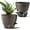 Bronze, variant on FIASON 3 Pack Plastic 8/9/10 Inch Bronze Self Watering Plant Pots,Include Watering Lip,Drainage Holes and Removable Saucer,Flower Pots for Indoor Outdoor Plants