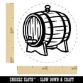 thumbnail image 2 of Serving Wine Wood Barrel Cask Self-Inking Rubber Stamp Ink Stamper - Fuchsia Ink - Mini 1/2 Inch, 2 of 7