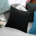 thumbnail image 6 of PiccoCasa 2 Pcs Velvet Throw Pillow Cover Cushion Cases Black 18"x18", 6 of 6