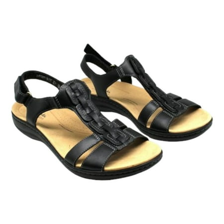 Clarks Womens Laurieann Kay Black Leather