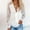 White, variant on Idoravan Long Sleeve Shirts for Women Fashion Women Solid Lace Long Sleeve Lace Patchword V-Neck Short Blouse