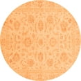 thumbnail image 1 of Ahgly Company Indoor Round Oriental Orange Traditional Area Rugs, 3' Round, 1 of 4