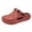 Red, variant on Men's Thick Soled Clogs Summer Adjustable Strap Closed Toe Sandals Lightweight Breathable Outdoor Travel Casual Walking Shoes Red Size 8.5