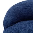 thumbnail image 2 of Swivel Barrel Chair, 360 Degree Comfy Boucle Round Swivel Accent Chair with Wide Upholstered Cushion, Round Swivel Single Club Armchair for Living Room, Nursery(Navy, Right), 2 of 7